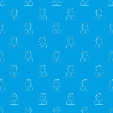 Satıcı desen vektör kesintisiz mavi