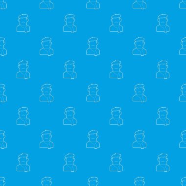 Ressam desen vektör kesintisiz mavi