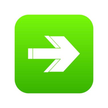 Ok simgesi dijital yeşil