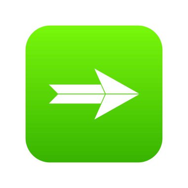 Büyük ok simgesi dijital yeşil