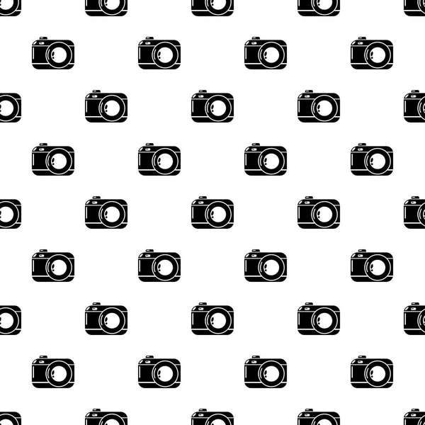 Foto camera-pictogram, eenvoudige zwarte stijl — Stockvector