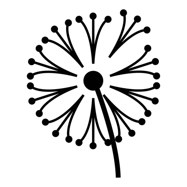 Dandelion plant icon, simple style — Stock Vector