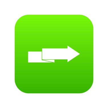 Sağ simge dijital yeşil oku