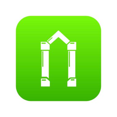 Kemer öğesi simgesi, basit siyah stil