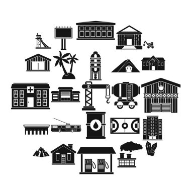 Durum Icons set, basit tarzı