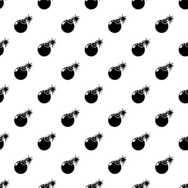 Bomba simgesi, basit siyah stil