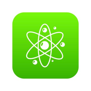 Atom simgesi, basit siyah stil