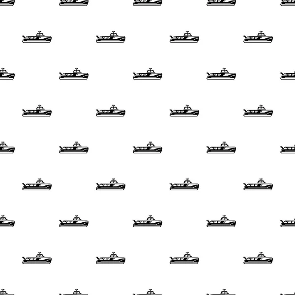 Båt-ikonen, enkel svart stil — Stock vektor