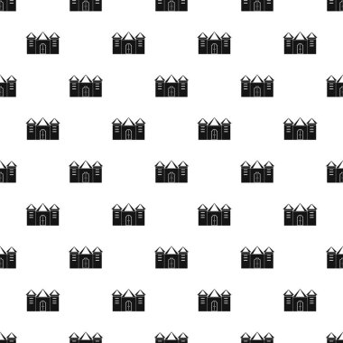 Duvar ve kapısı eski kale tasarlamak vektör