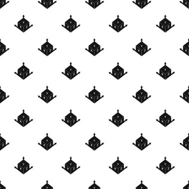 Ölçü küp kare desen basit stil vektör çizim içinde sorunsuz