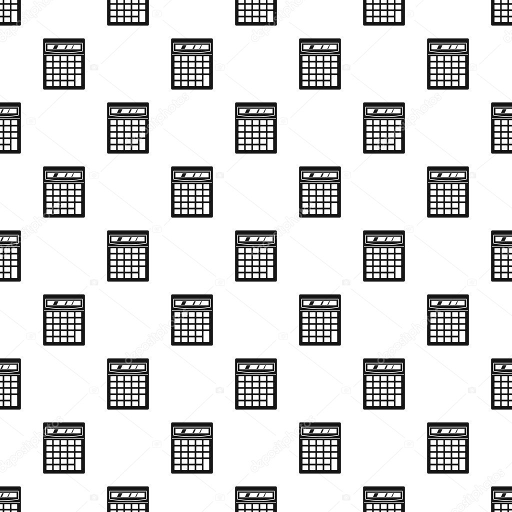 Electronic calculator pattern vector