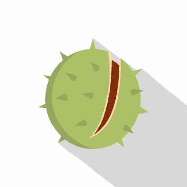 Kestane simgesi, düz stil