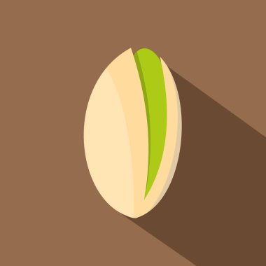 Antep fıstığı simgesi, düz stil