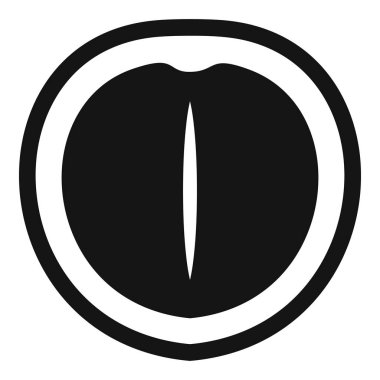 Macadamia nut simgesi, basit tarzı