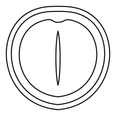 Macadamia nut simgesi, anahat stili