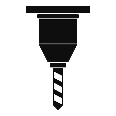 Drill bit simge, basit tarzı