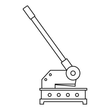 Kesme makinesi simgesini, anahat stili