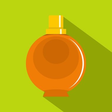 Zarif kadın parfüm yuvarlak cam şişe kutsal kişilerin resmi