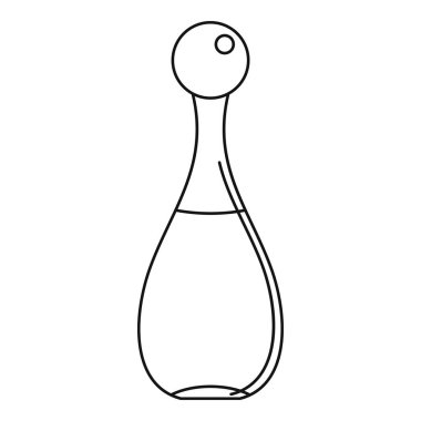 Zarif Parfüm Şişe simgesi, anahat stili