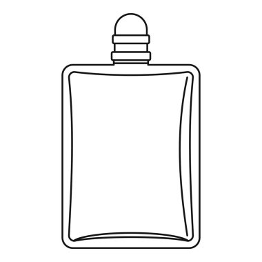 Kadın parfüm simgesi, anahat tarzı şişe