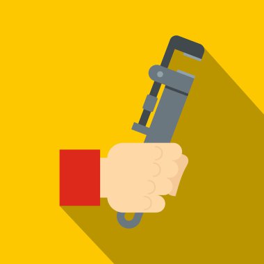 El holdimg Çap pergeli simgesi, düz stil