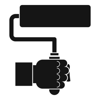 El hoding boya silindiri simgesi, basit tarzı