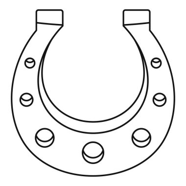 At nalı simgesi, anahat stili