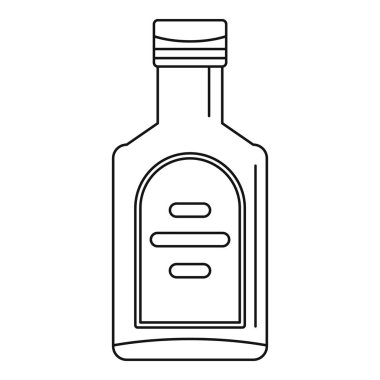 Şişe viski simgesi, anahat stili