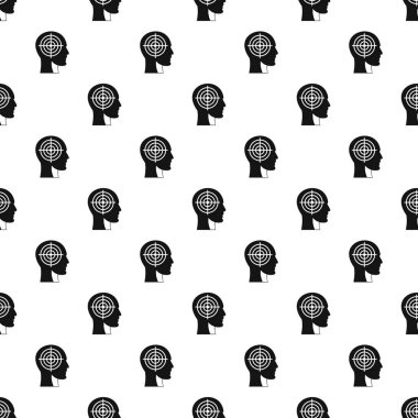 Crosshair insan kafa tasarlamak vektör