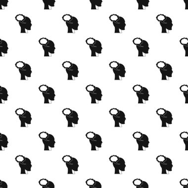 Konuşma balonu ile insan kafa tasarlamak vektör