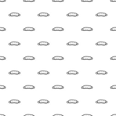 Uyku maskesi tasarlamak vektör