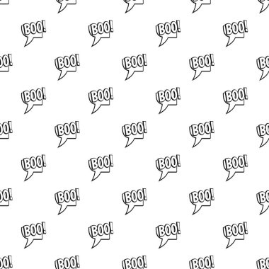 Boo, komik metin konuşma balonu tasarlamak vektör