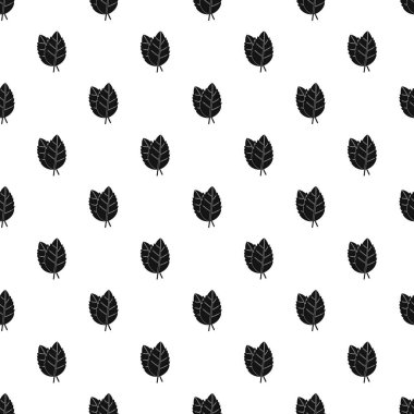 İki fesleğen yaprakları tasarlamak vektör