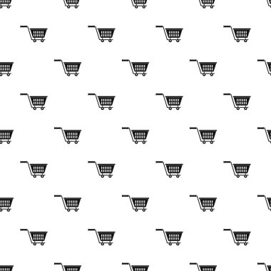 Plastik alışveriş arabası tasarlamak vektör