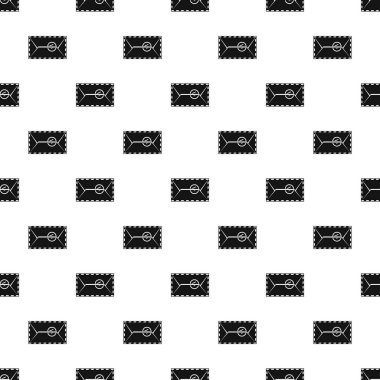 Posta zarf ile bir damga tasarlamak vektör