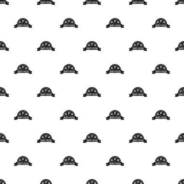 Lezzetli pizza işareti vektör desen