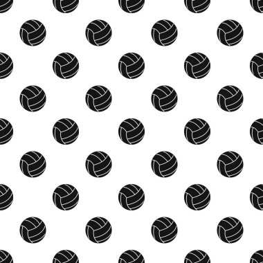 Siyah voleybol topu tasarlamak vektör