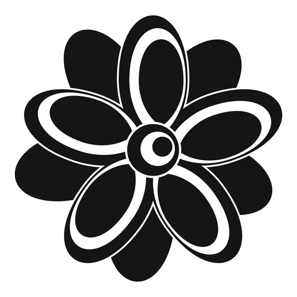 Kwiat ikona, prosty styl — Wektor stockowy