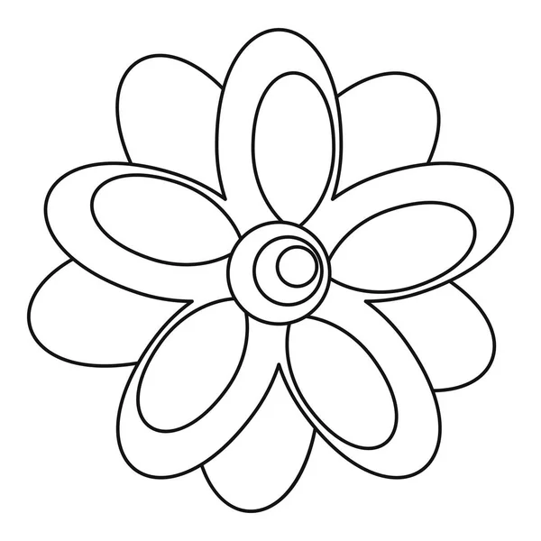 Blomma-ikonen, dispositionsformat — Stock vektor