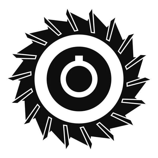 Icono de disco de sierra circular, estilo simple — Archivo Imágenes Vectoriales