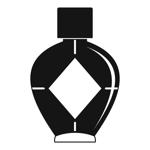 Light bottle of female perfume icon — Stock Vector