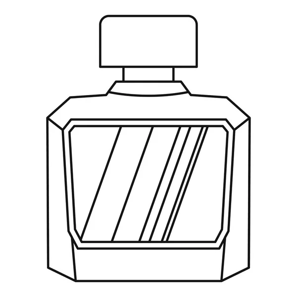 Pot met parfum pictogram, Kaderstijl — Stockvector