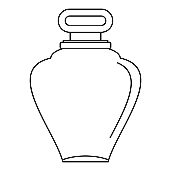 Parfém láhev ikona, styl osnovy — Stockový vektor