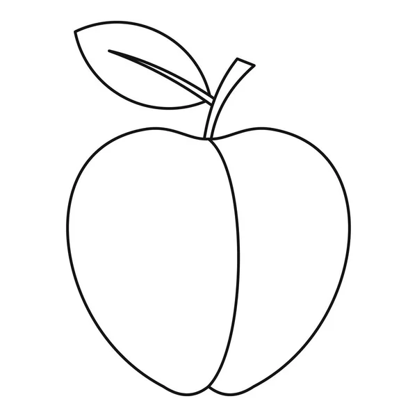Apple ikona, styl osnovy — Stockový vektor