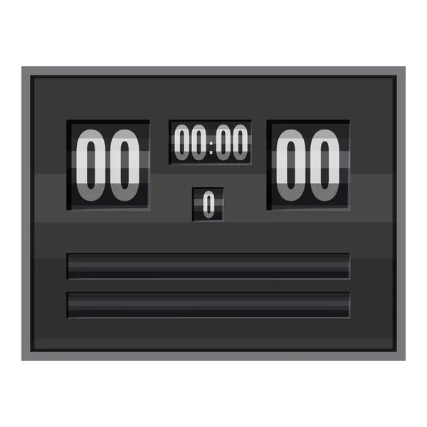 Ícone de placar de futebol eletrônico preto — Vetor de Stock