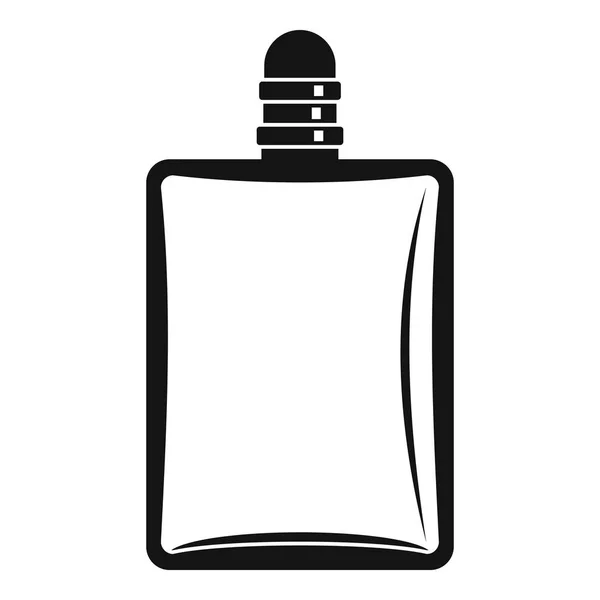 Bottle of female perfume icon, simple style — Stock Vector