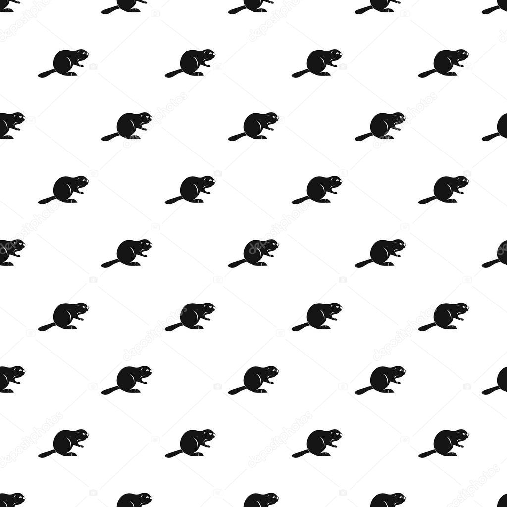 Canadian beaver pattern vector