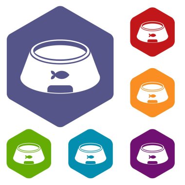 Kase için hayvan simgeler kümesi altıgen