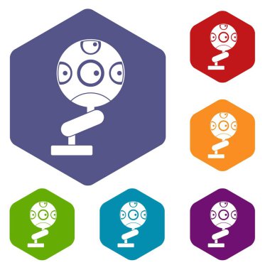 Oyun aygıtı Icons altıgen set