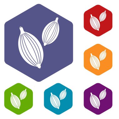 Kakule bakla simgeler kümesi altıgen